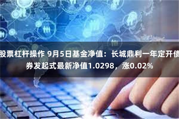 股票杠杆操作 9月5日基金净值：长城鼎利一年定开债券发起式最新净值1.0298，涨0.02%