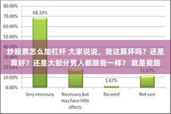 炒股票怎么加杠杆 大家说说，我这算坏吗？还是算好？还是大部分男人都跟我一样？ 就是我路