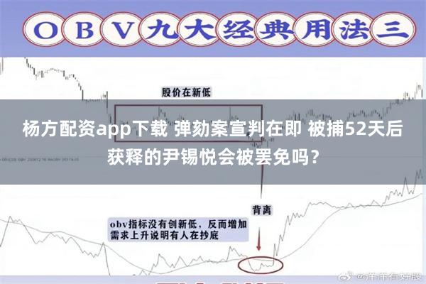 杨方配资app下载 弹劾案宣判在即 被捕52天后获释的尹锡悦会被罢免吗？