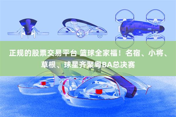 正规的股票交易平台 篮球全家福！名宿、小将、草根、球星齐聚粤BA总决赛