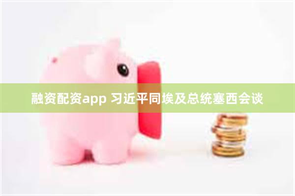 融资配资app 习近平同埃及总统塞西会谈